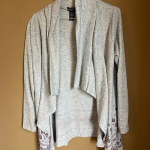 Love Heather Gray Open Front Cardigan